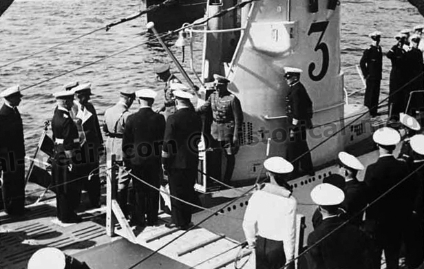 Adolf Hitler visiting the U7 U-Boot in Kiel